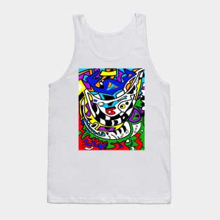 Abstract cat Tank Top